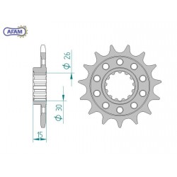 AFAM Zębatka przednia do...