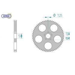 AFAM Zębatka tylna...