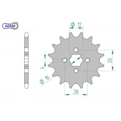 AFAM Zębatka przednia do...