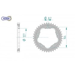 AFAM Zębatka tylna stalowa...