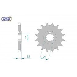 AFAM Zębatka przednia do...