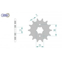 AFAM Zębatka przednia do...
