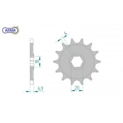 AFAM Zębatka przednia do...