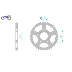 AFAM Zębatka tylna stalowa...