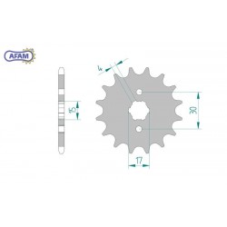 AFAM Zębatka przednia do...