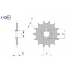 AFAM Zębatka przednia do...