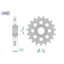 AFAM Zębatka przednia do...