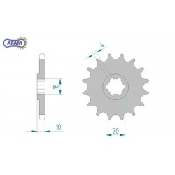 AFAM Zębatka przednia do...