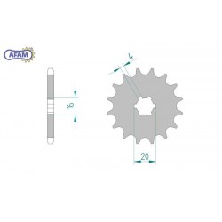 AFAM Zębatka przednia do...