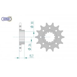 AFAM Zębatka przednia do...