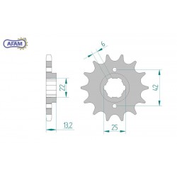 AFAM Zębatka przednia do...