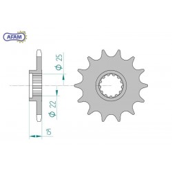 AFAM Zębatka przednia do...