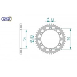 AFAM Zębatka tylna stalowa...