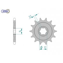 AFAM Zębatka przednia do...