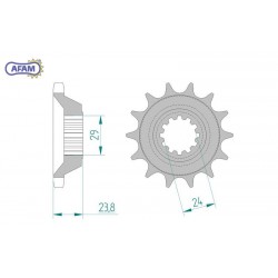 AFAM Zębatka przednia do...
