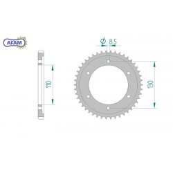 AFAM Zębatka tylna stalowa...