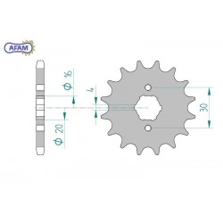 AFAM Zębatka przednia do...