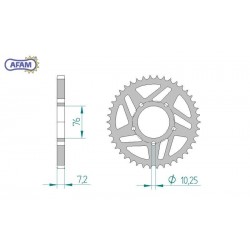 AFAM Zębatka tylna...