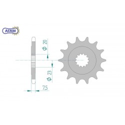 AFAM Zębatka przednia do...