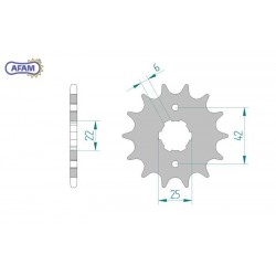 AFAM Zębatka przednia do...