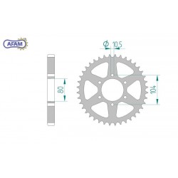 AFAM Zębatka tylna stalowa...