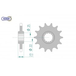 AFAM Zębatka przednia do...