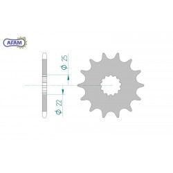 AFAM Zębatka przednia do...
