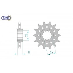 AFAM Zębatka przednia do...