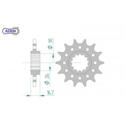 AFAM Zębatka przednia do...