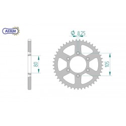 AFAM Zębatka tylna stalowa...