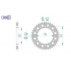 AFAM Zębatka tylna...