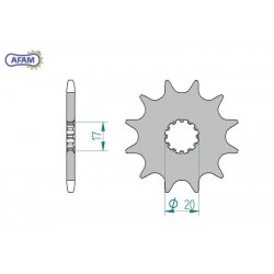 AFAM Zębatka przednia do...