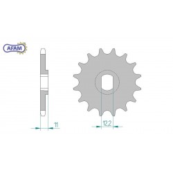 AFAM Zębatka przednia do...