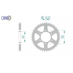 AFAM Zębatka tylna stalowa...