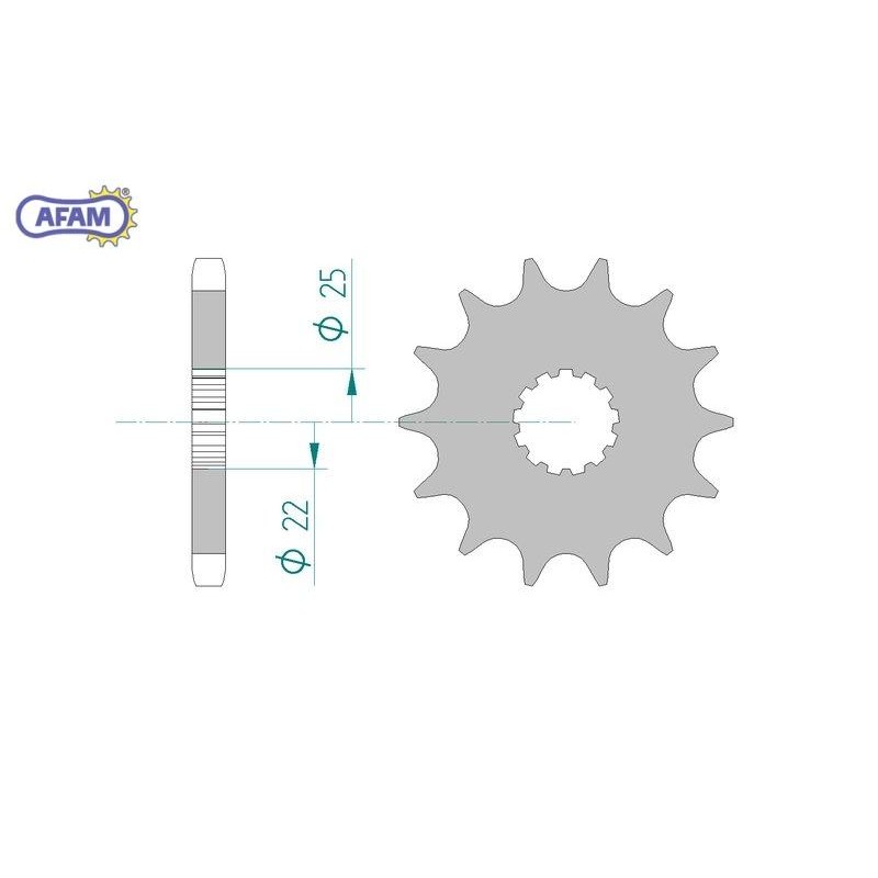 AFAM Zębatka przednia do łańcucha 530 kod 28400-14