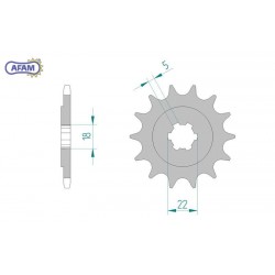 AFAM Zębatka przednia do...