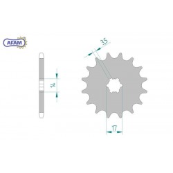 AFAM Zębatka przednia do...