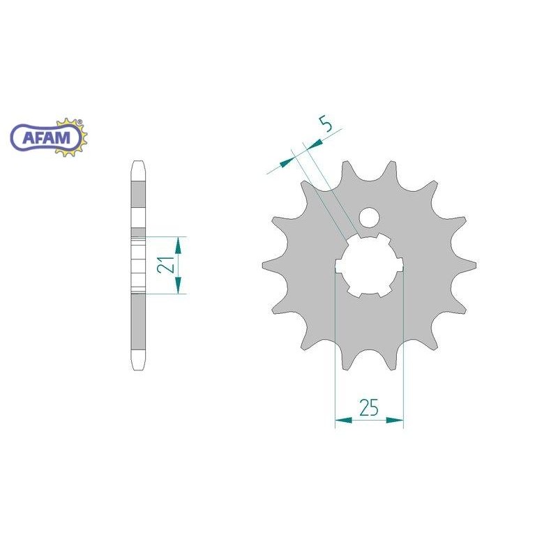 AFAM Zębatka przednia do łańcucha 520 kod 24300-14