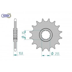 AFAM Zębatka przednia do...