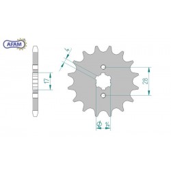 AFAM Zębatka przednia do...