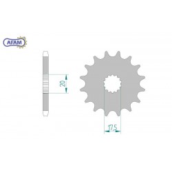 AFAM Zębatka przednia do...