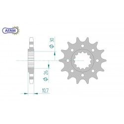 AFAM Zębatka przednia do...