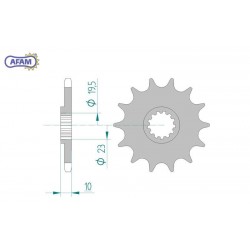 AFAM Zębatka przednia do...