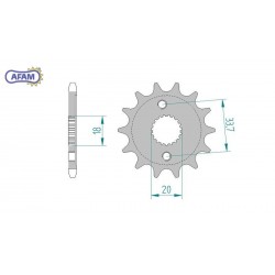 AFAM Zębatka przednia do...