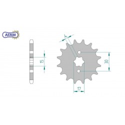 AFAM Zębatka przednia do...