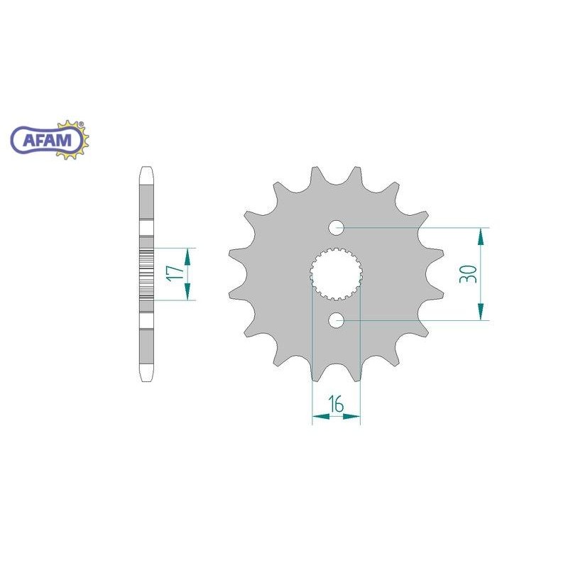 AFAM Zębatka przednia do łańcucha 420 SC kod 20105+15