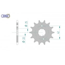 AFAM Zębatka przednia do...