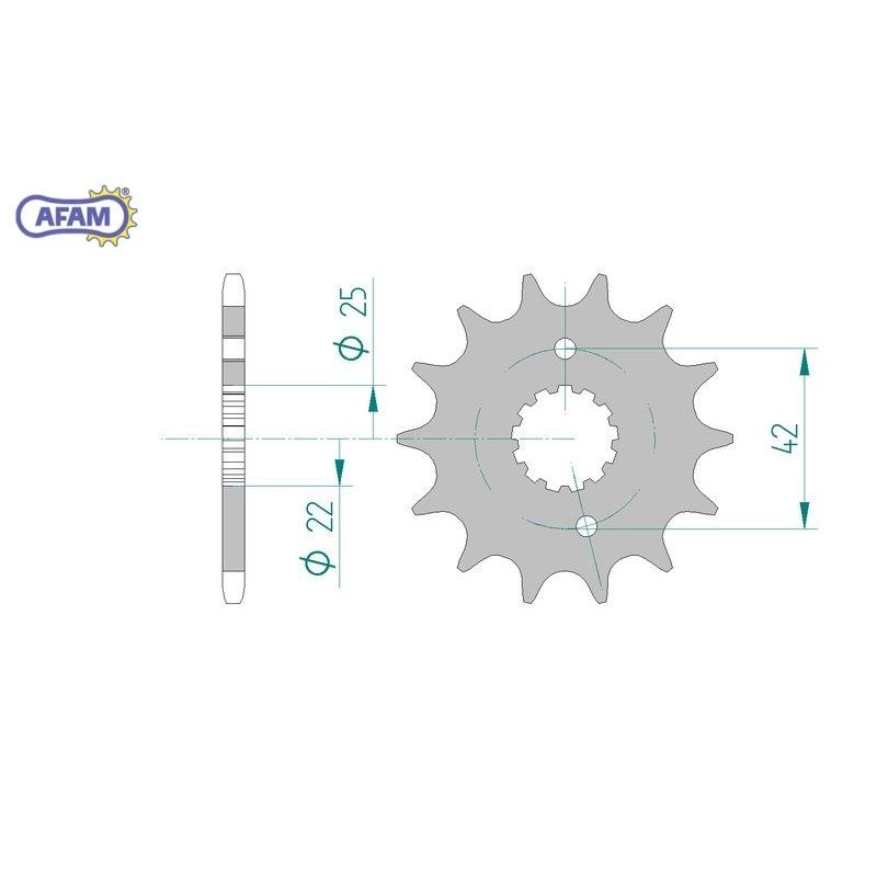 AFAM Zębatka przednia do łańcucha 520 kod 22304-14
