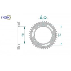 AFAM Zębatka tylna stalowa...