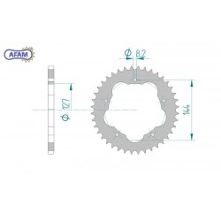 AFAM Zębatka tylna...